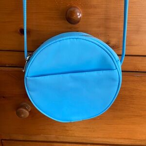 Blue round purse